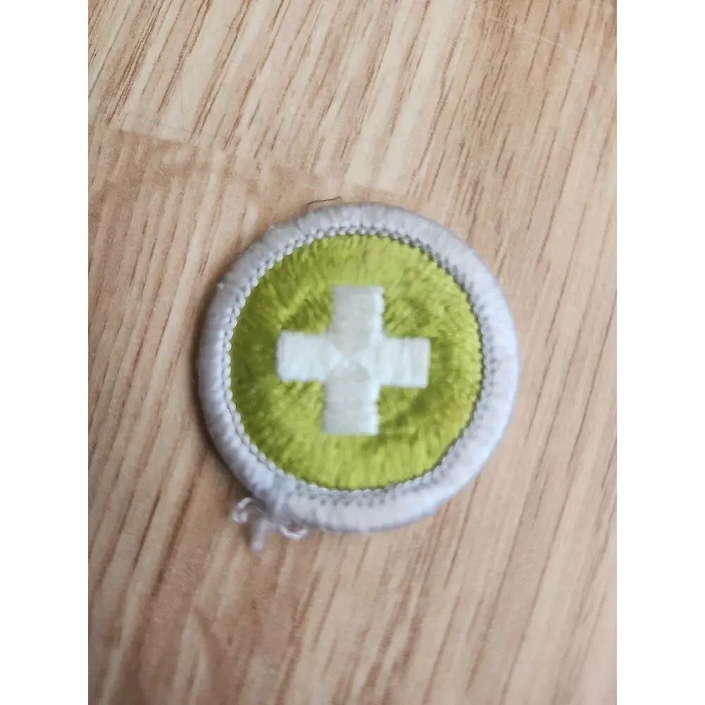 Vintage BSA Boy Scouts of America Safety Merit Badge Patch Eagle Required
